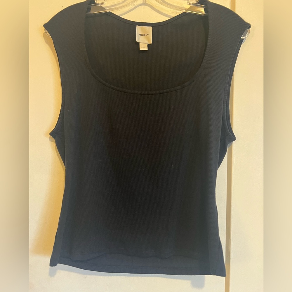 Maeve Black Tank Top
